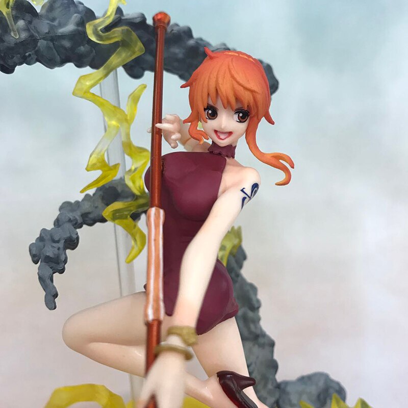 Anime One Piece Fighting Ver Nami 1 8 scale painted Extra Battle Black Ball PVC Action 4 - One Piece Store