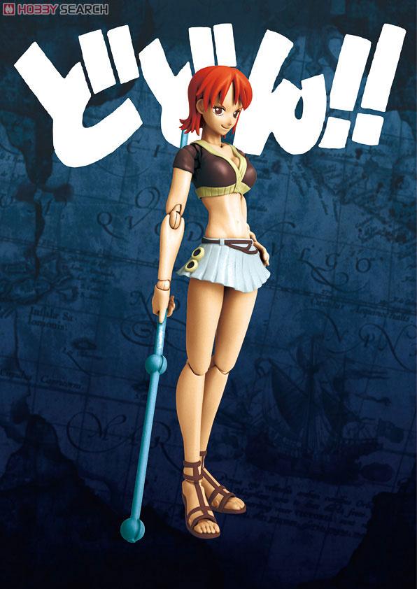 Genuine Bandai SHF One Piece Weather Stick Nami Anime Action Figure Toy Gift Model 3 - One Piece Store