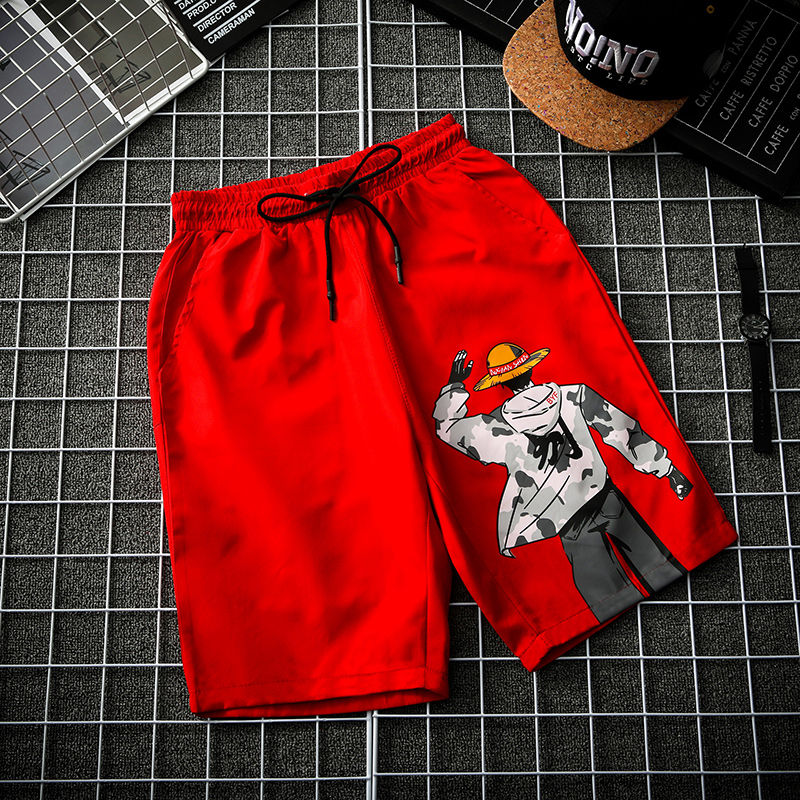 Men s summer hip hop casual shorts streetwear 2023 Fashion Home Shorts men s loose comic 3 - One Piece Store