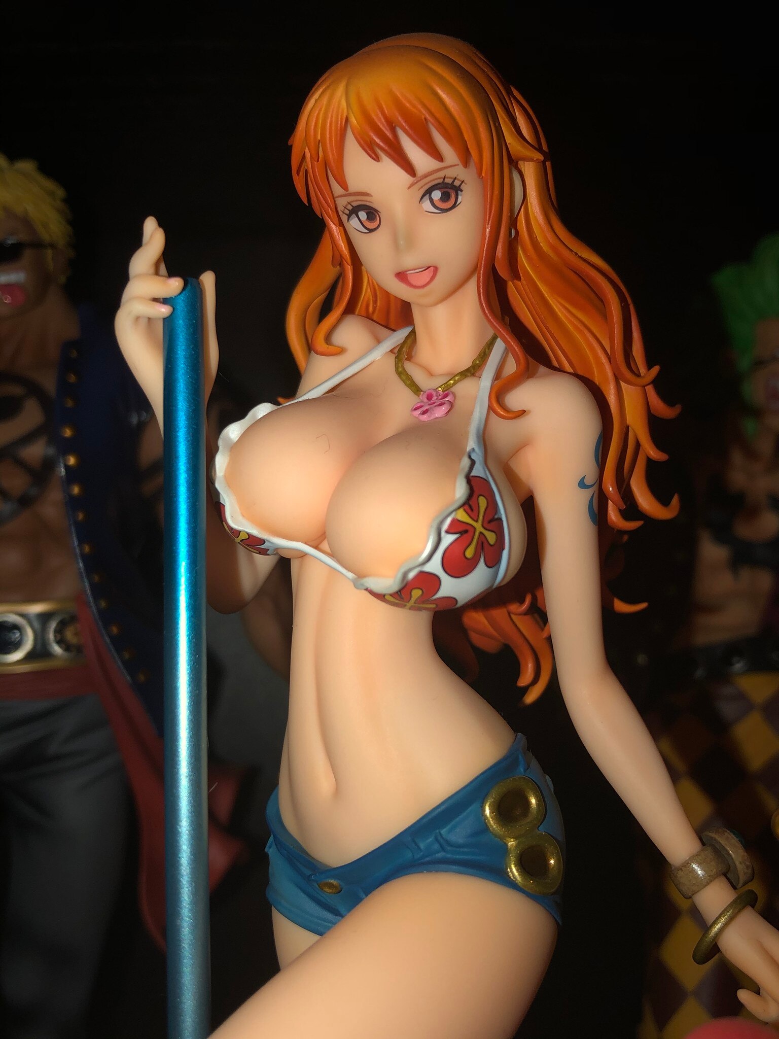 One Piece Anime Figure Nami Song Dance BB Pole Dance Swimsuit Sexy Figurine PVC Action Figure 1 - One Piece Store