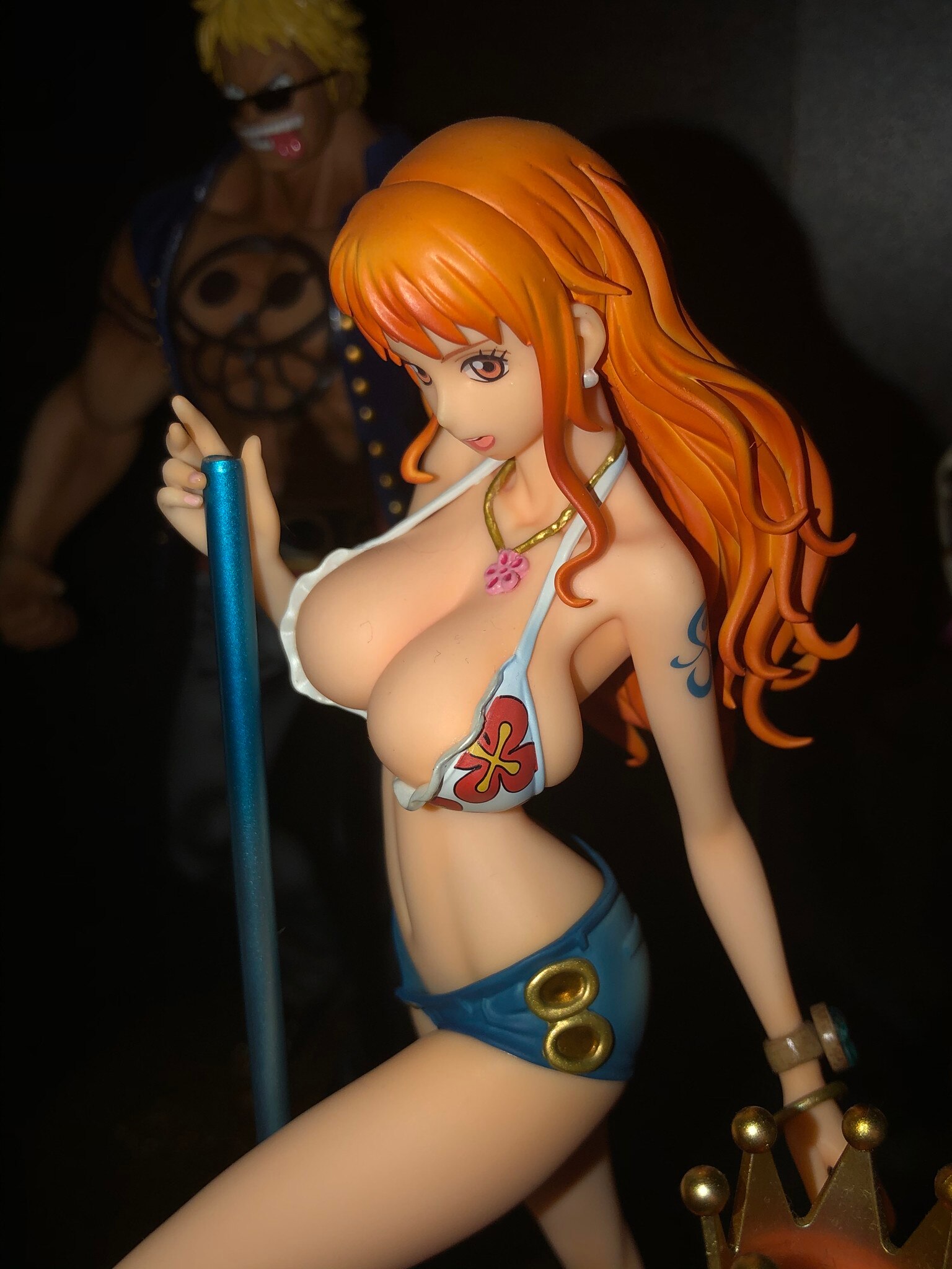 One Piece Anime Figure Nami Song Dance BB Pole Dance Swimsuit Sexy Figurine PVC Action Figure 3 - One Piece Store