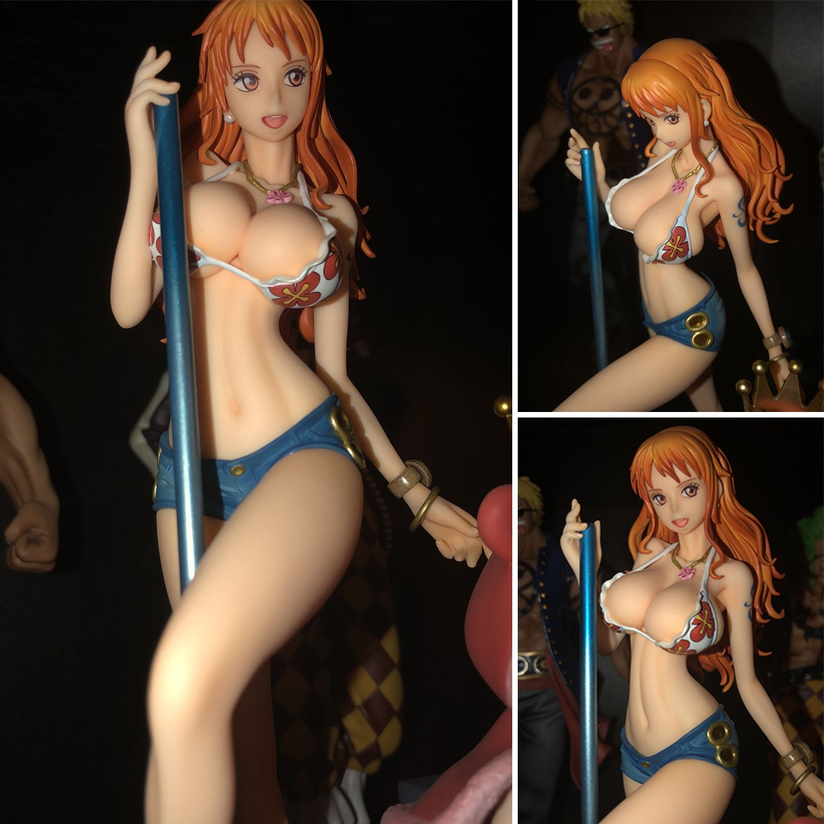 One Piece Anime Figure Nami Song Dance BB Pole Dance Swimsuit Sexy Figurine PVC Action Figure - One Piece Store
