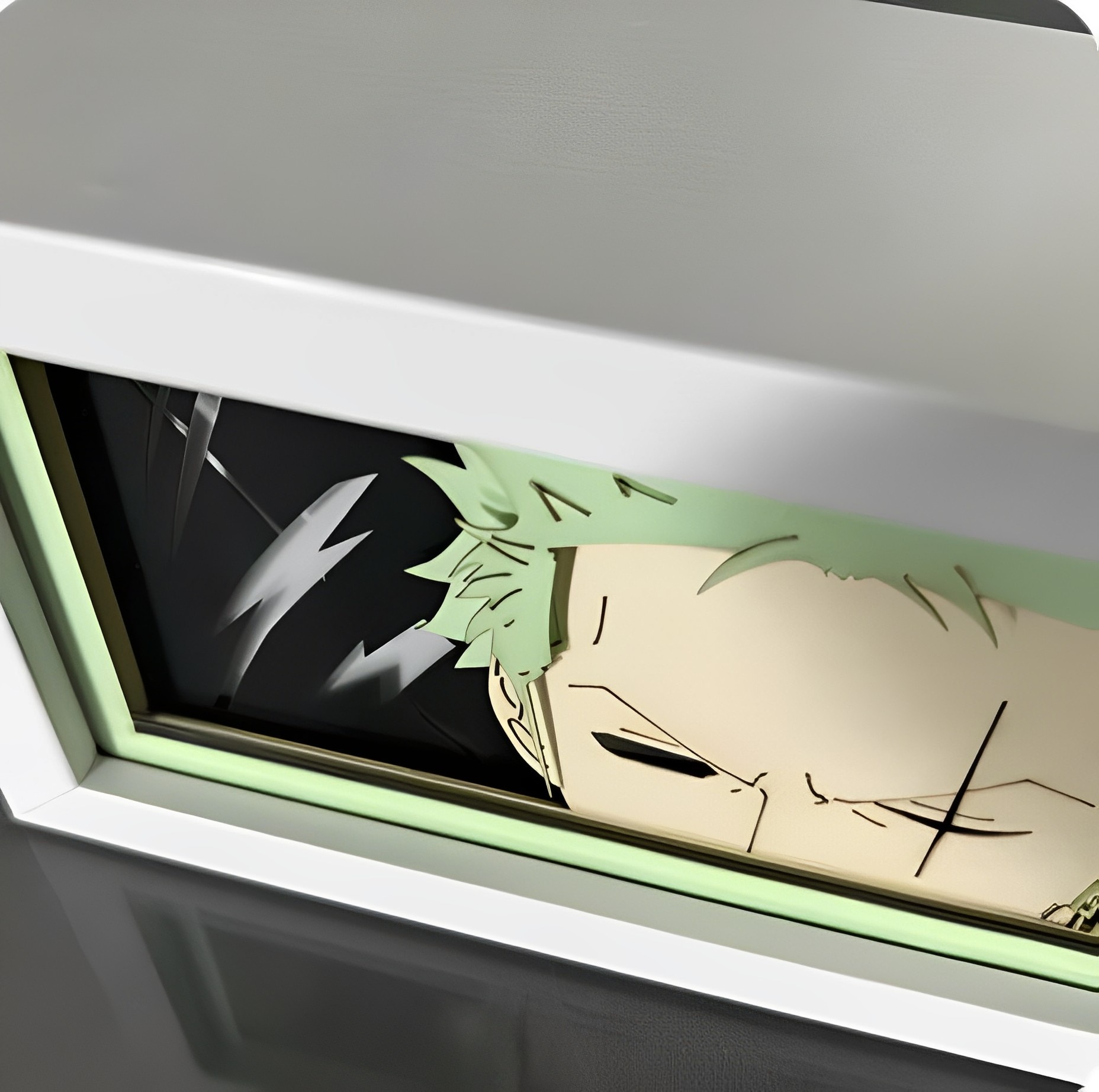 One Piece Nika Luffy Paper Carving Lamp Anime Figure Roronoa Zoro Paper Cuttings Frame Night Light 3 - One Piece Store