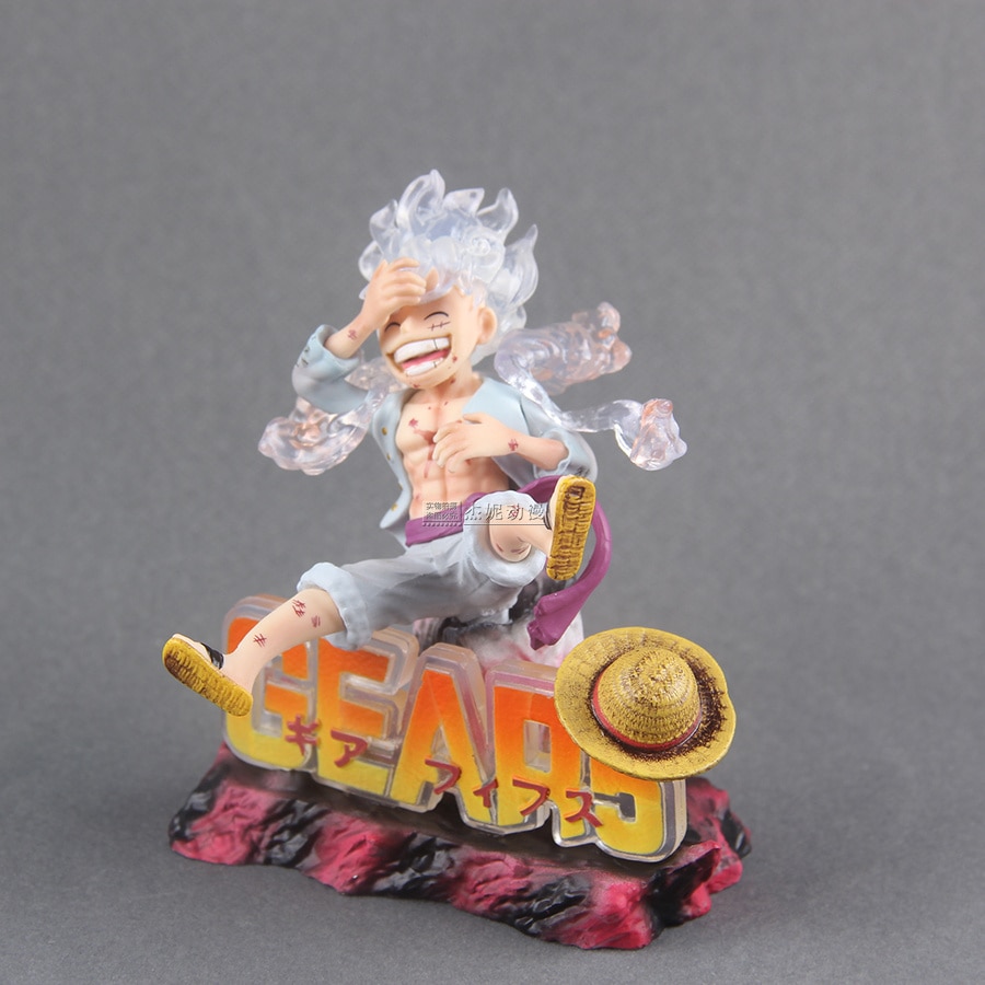 10cm One Piece Luffy Mini G5 Gear 5 Action Figure Sun God Luffy Nika PVC Action 5 - One Piece Store