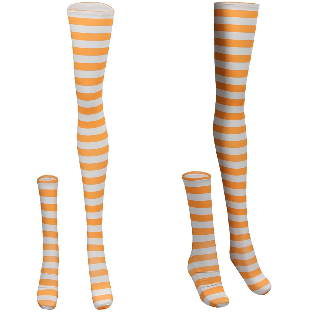 Live Action TV One Cos Piece Nami Cosplay Anime Women Costume Accessories Socks Striped Stocking Adult 2 - One Piece Store