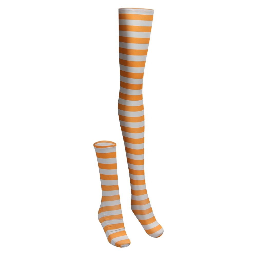 Live Action TV One Cos Piece Nami Cosplay Anime Women Costume Accessories Socks Striped Stocking Adult 3 - One Piece Store