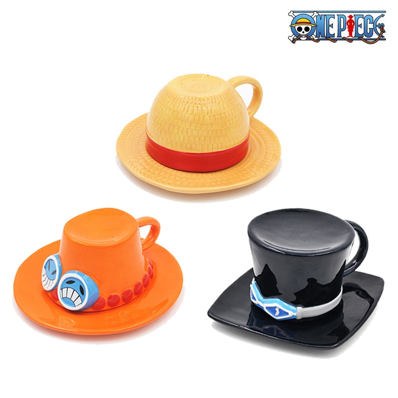NEW Anime One Piece Cosplay Mug Water Cup Creative Three Brothers Hat Shaped Coffee Cup Luffy - One Piece Store