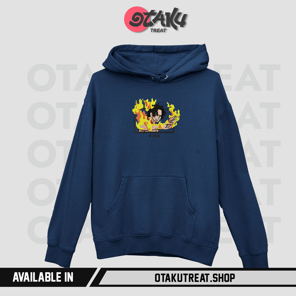 ACE1 Update Color Embroidered Hoodie Sweatshirt 2 - One Piece Store