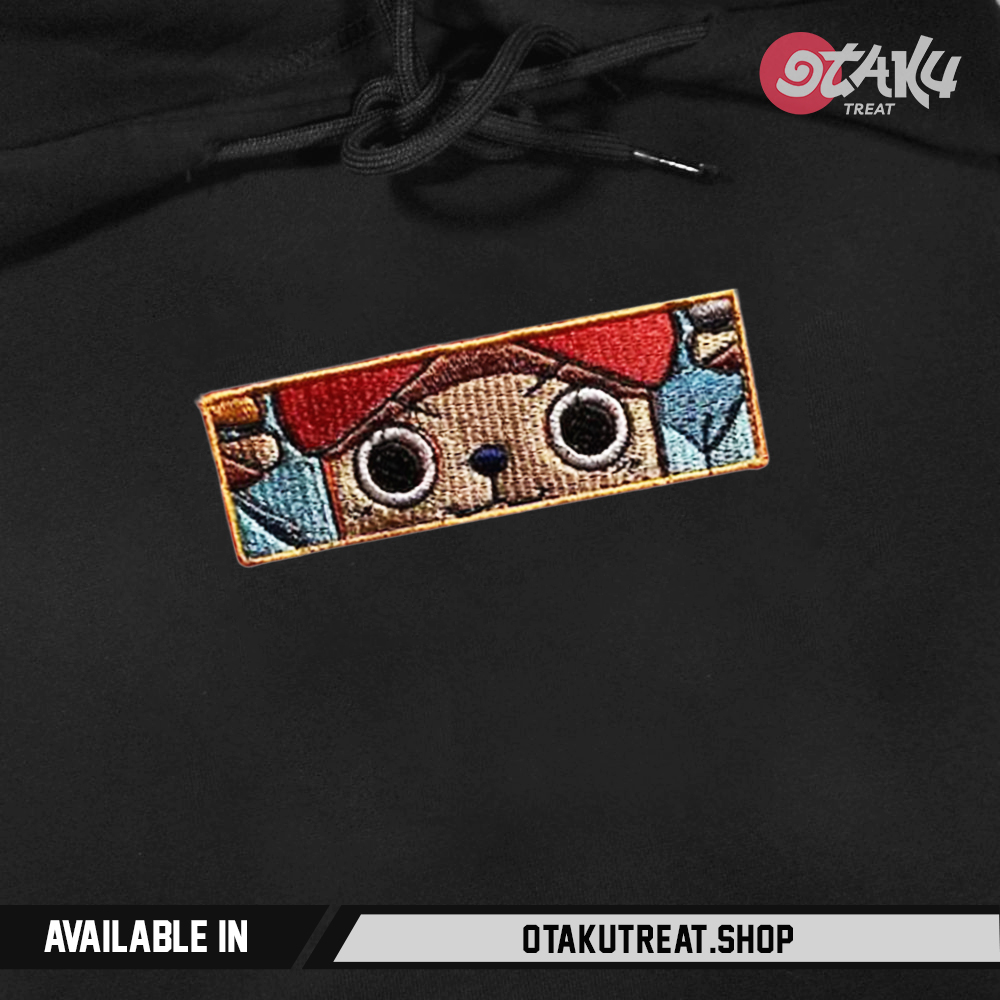 Chopper Eyes Embroidered Hoodie Sweatshirt 1 46296066 - One Piece Store