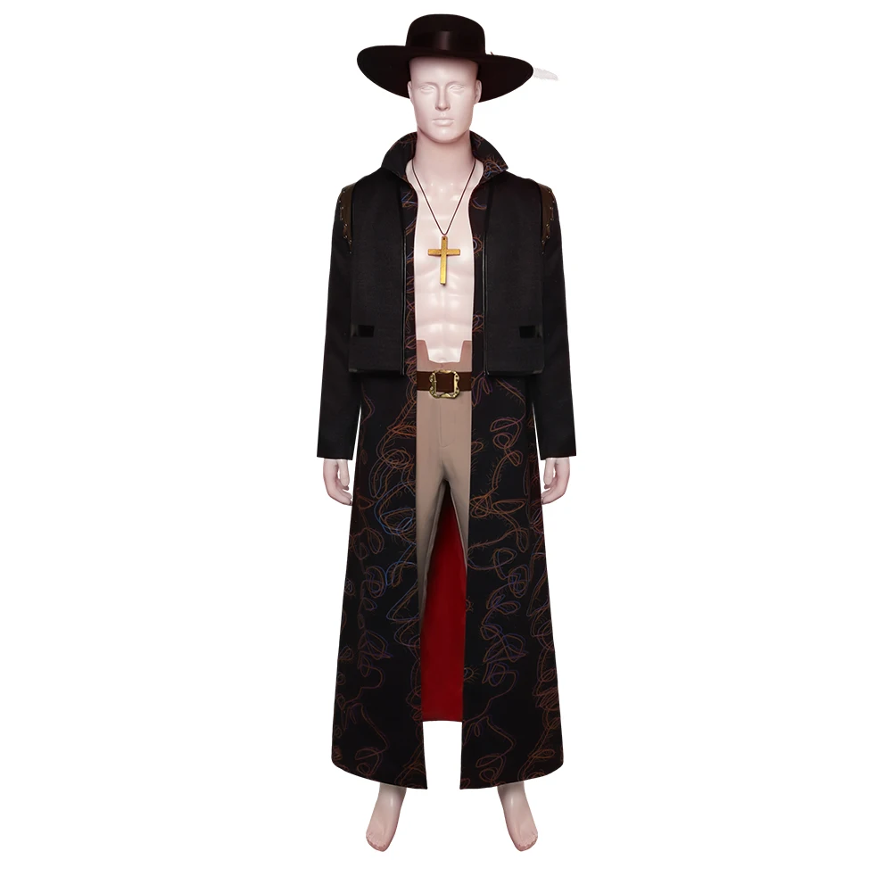 Dracule Mihawk Cosplay One Piece Live Action Costume Fantasia Disguise for Adult Men Jacket Pants Hat 1 - One Piece Store