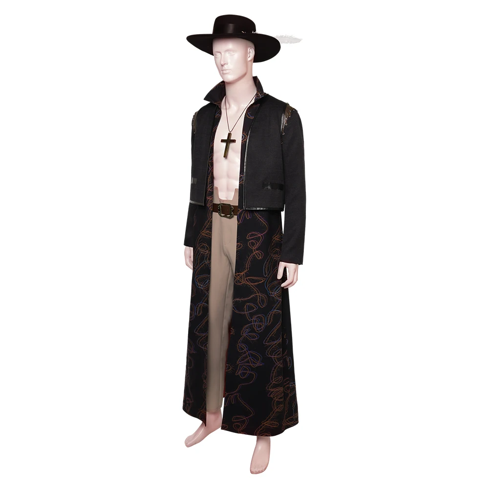 Dracule Mihawk Cosplay One Piece Live Action Costume Fantasia Disguise for Adult Men Jacket Pants Hat 2 - One Piece Store