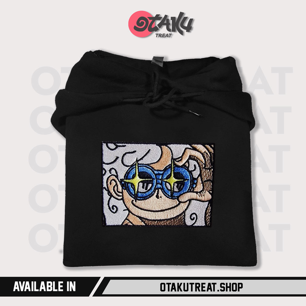 GLASS5 Embroidered Hoodie Sweatshirt 3 - One Piece Store