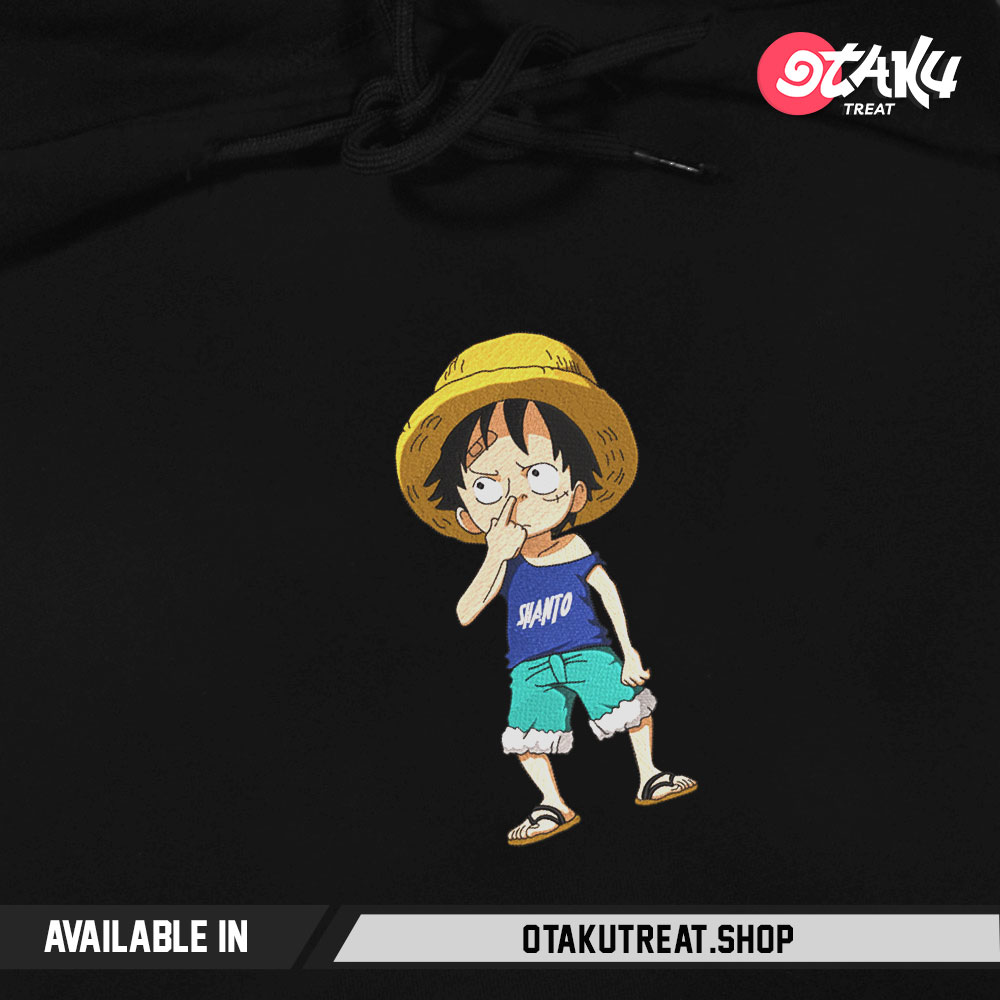 Kid Luffy Embroidered Hoodie Sweatshirt 1 - One Piece Store
