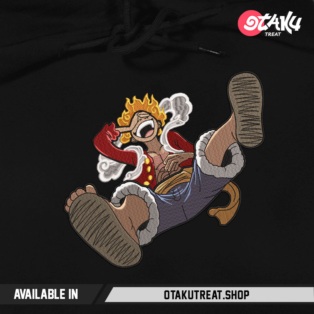 Luffy G5 Embroidered Hoodie Sweatshirt 1 - One Piece Store