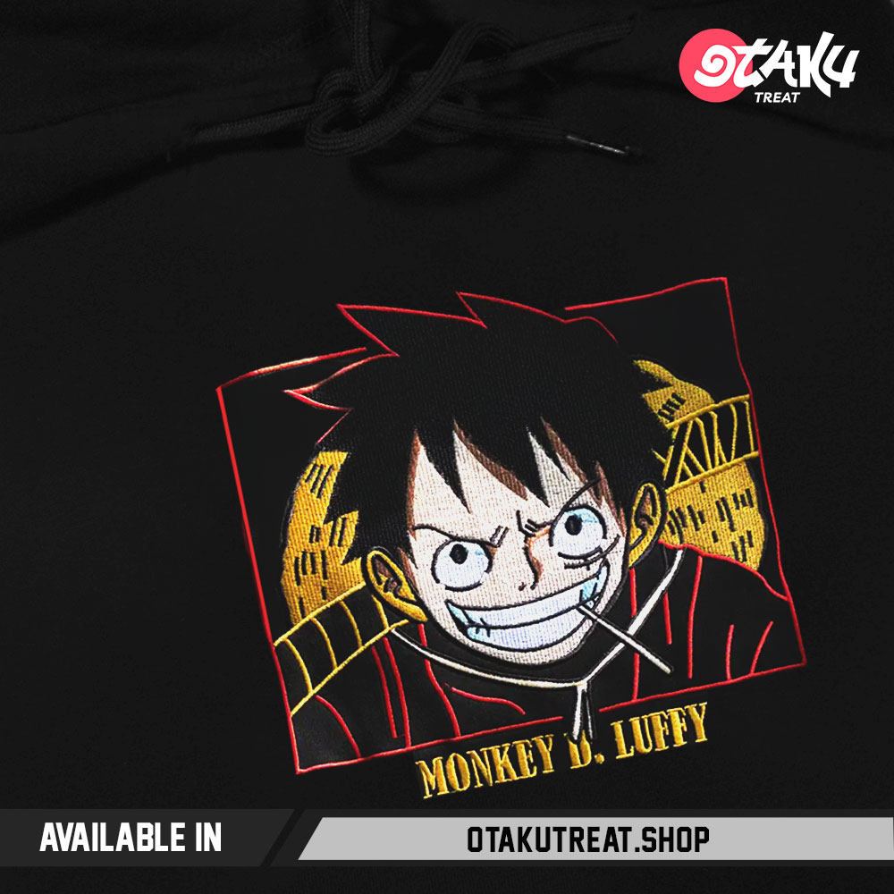 Monkey Luffy Embroidered Hoodie Sweatshirt 1 - One Piece Store
