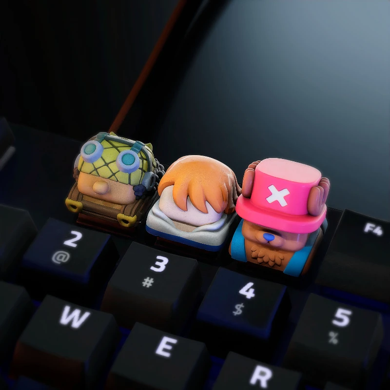 MiFuny Original Artisan Keycap Customization Pirate 3D Resin Keyboard Caps Japanese Anime Key Cap for Mechanical - One Piece Store