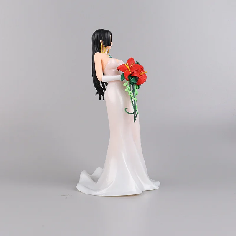 23CM Anime Boa Hancock Wedding dress Wedding Bouquet Sexy figure PVC Model toys doll Collectible Ornaments 3 - One Piece Store