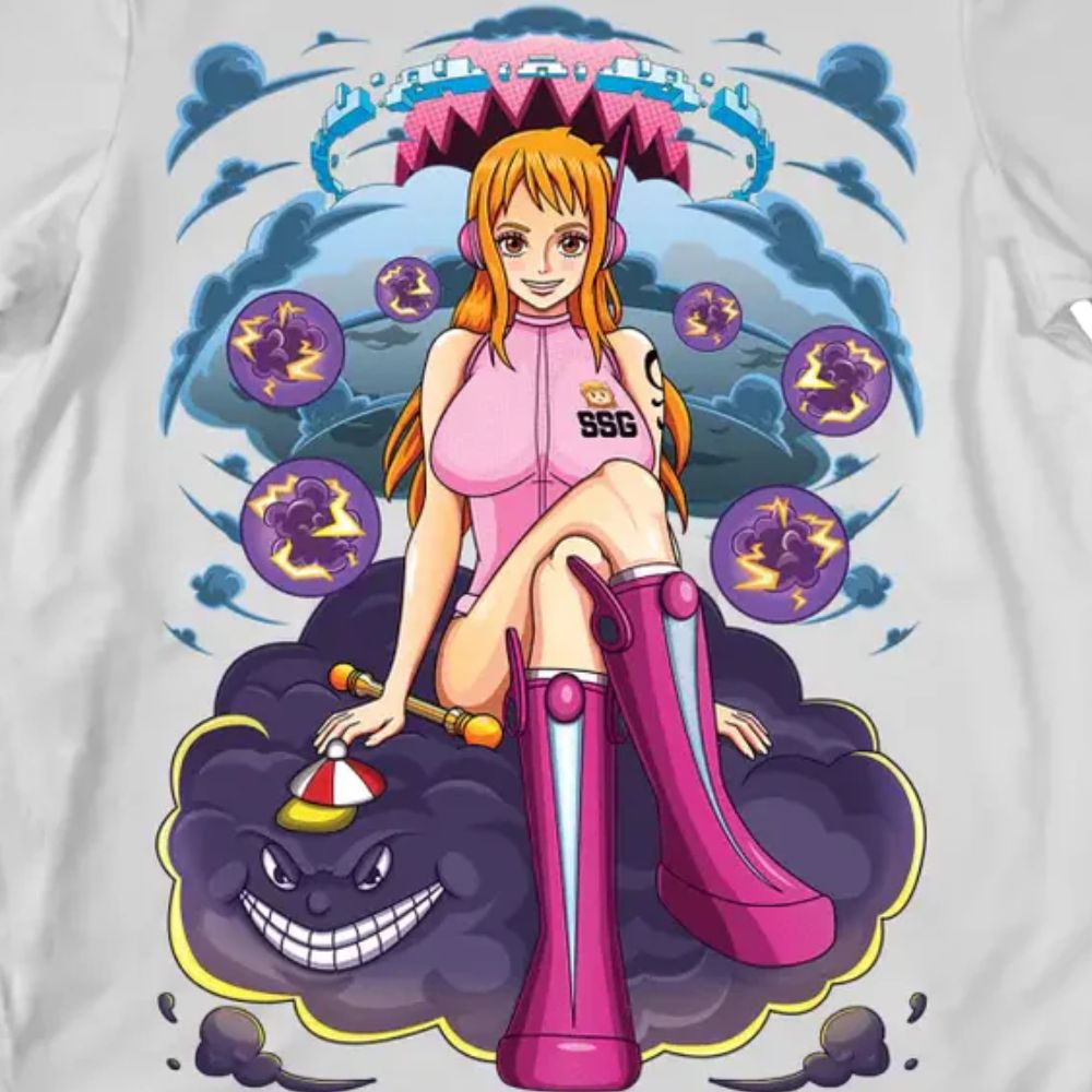 One Piece T-shirts – One Piece: Egghead Nami Anime T-Shirt | One Piece Store