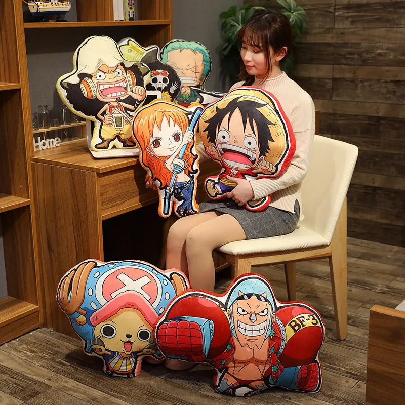28 50cm One Piece Plush Toys Roronoa Zoro Luffy Chopper Nami Cute Cartoon Anime 3 Dimensional - One Piece Store
