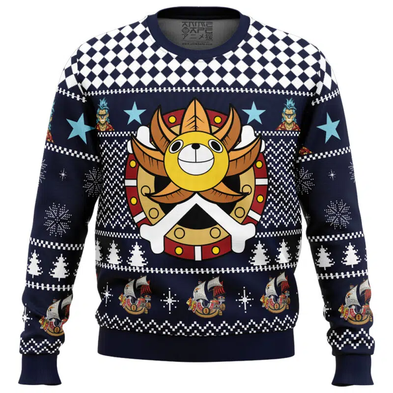 Thousand Sunny One Piece Ugly Christmas Sweater FRONT mockup 800x800 1 - One Piece Store