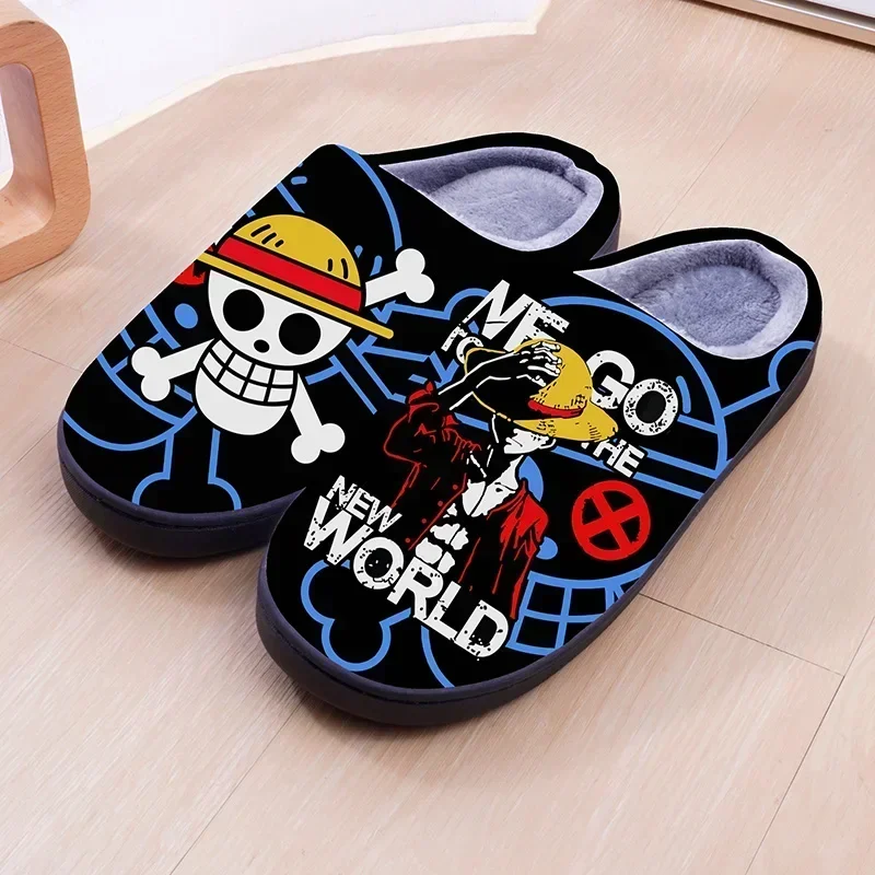 ONE PIECE Cartoon Warm Plush Cosplay Slippers Shoes