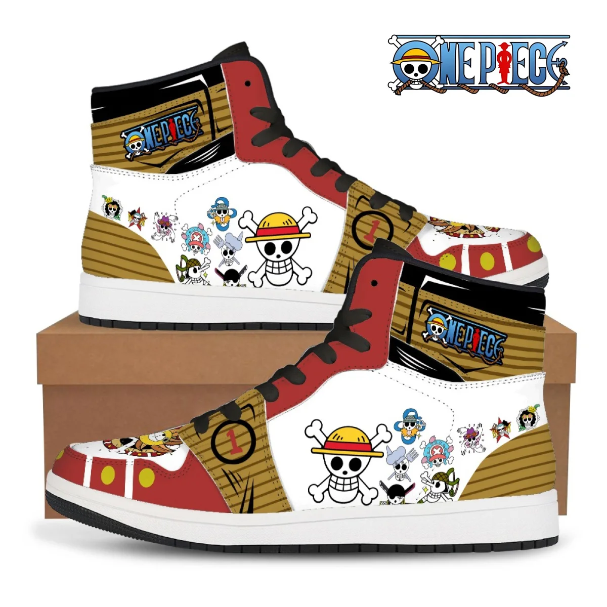 One Piece Luffy Zoro Nime Casual Basketball Shoes